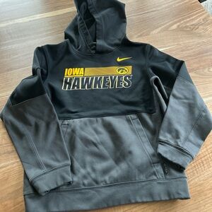 Nike Kids Black and Gray Iowa Hawkeyes Jacket